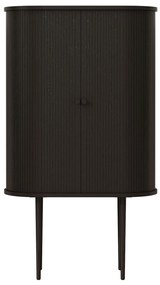 Vysoká komoda Clementa z masivu 75 cm černá