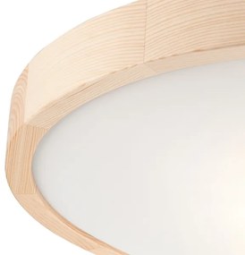 Stropné svietidlo NATURAL SLIM 3xE27/60W/230V ø 47 cm borovica