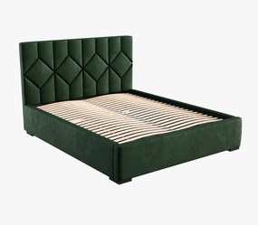 Čalúnená posteľ 180x200 cm Veggie (zelená). Vlastná spoľahlivá doprava až k Vám domov. 1041836