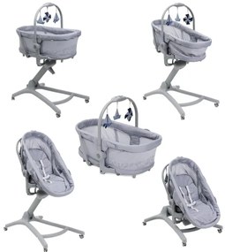 Chicco - Detská postieľka 5v1 BABY HUG PRO šedá