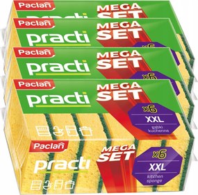 4x Kuchynské špongie na umývanie riadu - XXL