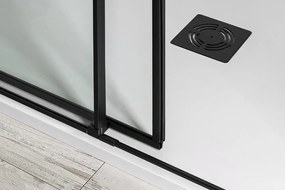 Polysan, ALTIS LINE BLACK sprchové dvere 1370-1410mm, výška 2000mm, sklo 8mm, AL4112B