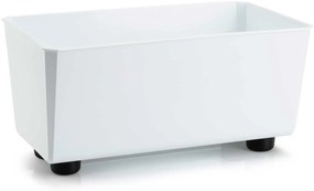 PLASTOVÝ KVETINÁČ SALVIA 28,5X17 CM BIELA