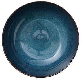 Čierna/modrá misa z kameniny ø 30 cm Gastro Dark Blue/Black – Bitz