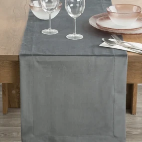 OBRUS MELINDA 140X40 CM SIVÁ