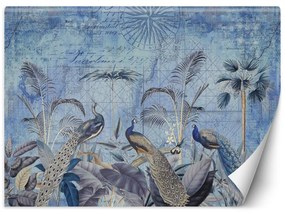 Gario Fototapeta Pávy v modrých trópoch - Andrea Haase Materiál: Vliesová, Rozmery: 200 x 140 cm