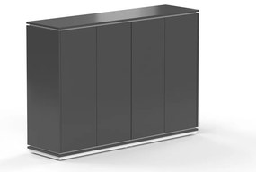 Stredná skriňa Creator 162,8 x 44,5 x 115,5 cm, biela / antracit