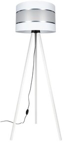 Stojacia lampa CORAL 1xE27/60W/230V biela/chróm