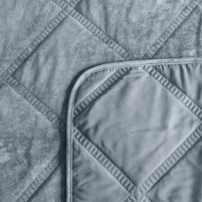 PREHOZ NA POSTEĽ VELVET1 220X240 CM STRIEBORNÝ