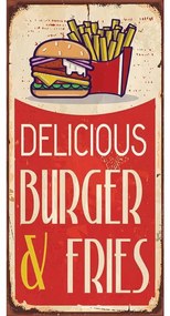Ceduľa Delicious Burger &amp; Fries