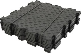 Gumová dlaždica Alfa 30 x 30 cm, čierna MHEU5100330