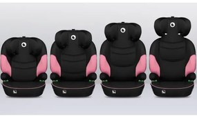 Lionelo - Autosedačka LARS i-Size 100-150 cm čierna/ružová