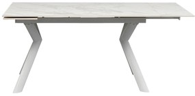 Xenia rozkladací stôl biely 140(30+30)x80 cm