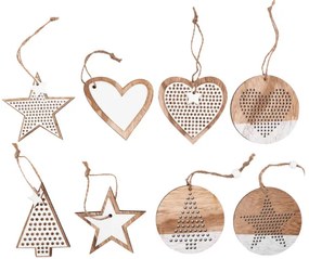 Vianočné ozdoby 311366 MIX (8 ks)