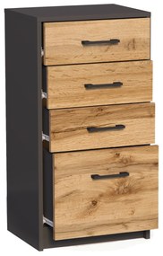 Komoda JULIA K14 Grafit/dub wotan