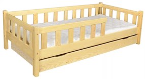 Raj posteli Detská posteľ KLASIK junior 160x80 cm biela