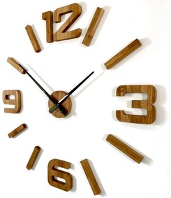 Dekorstudio Moderné drevené hodiny EKO Stick - Dubové 130cm