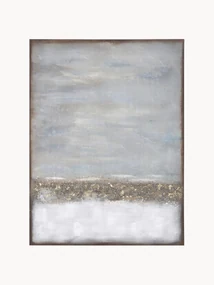 Ručne maľované plátno's dreveným rámom Abstract Horizon