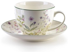 Porcelánová šálka s podšálkou Faccia Verde 250 ml