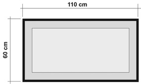 Nástenné zrkadlo Simply, 110 × 60 cm