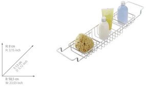 WENKO 17472100-Vaňa 58,5 x 13 cm nerezová/strieborná