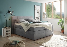 XXXLutz BOXSPRINGOVÁ POSTEĽ, 180/200 cm, svetlosivá MID.YOU - Online Only spálne - 002220032510