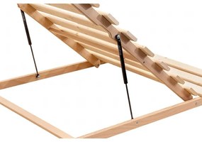 Pevný latkový rošt s výklopom od nôh HOVDEN 200x90 cm