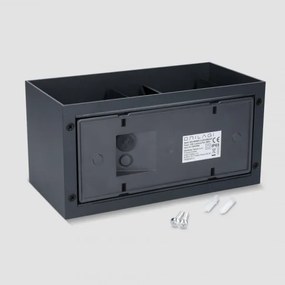 Brilagi - LED vonkajšie nástenné svietidlo DOUBLE CUBE LED/12W/230V antracit IP65