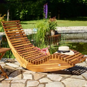 Záhradné ergonomické lehátko - agát
