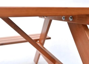 rojaplast PIKNIK záhradný set drevený - 200 CM - lakovaný