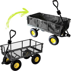CH Čierny záhradný vozík s odnímateľnými bočnicami Loca M