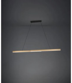 Eglo 390369 - LED Stmievateľný luster na lanku MONTEBUONO LED/21W/230V 3000K hnedá