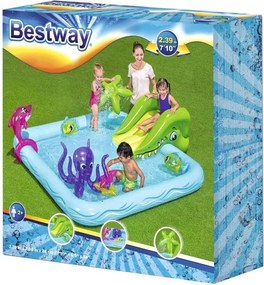 BESTWAY Detský bazén Bestway, detské ihrisko, akvárium + šmykľavka 53052