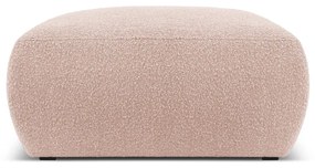 Ružový taburet z textílie bouclé Molino – Micadoni Home