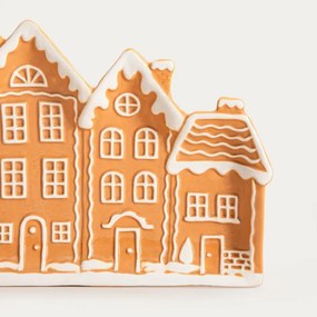 Dekoračný podnos LOKKA v tvare perníkovej dedinky 760686