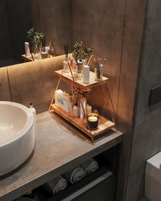 Polica MASA SERVIS hnedá