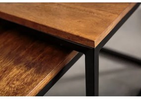 Konferenčný stôl 41069 100x40cm 2-set Drevo Palisander  - Komfort-nábytok