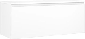 Mexen Orio, kúpeľňová skrinka 120 cm s hornou časťou, 1 zásuvka, biela matná, 91A10-12047-1-BFC01