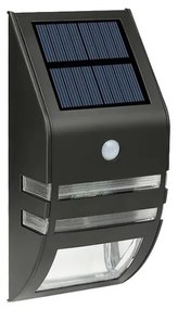 Baterie Centrum LED Solárne nástenné svietidlo so senzorom LED/3,7V 600 mAh IP44 čierna BC0395