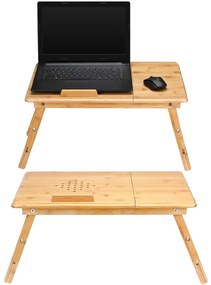 InternetovaZahrada Bambusový stolík na notebook
