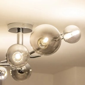 Brilagi - LED Prisadený luster MISTEL 6xG9/3W/230V lesklý chróm/dymová