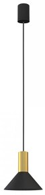 NOWODVORSKI Závesné industriálne LED osvetlenie HERMANOS A, 1xGU10, 10W, čierne, mosadzné