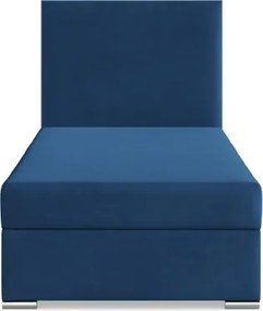 Čalúnená posteľ ZONZA Velvet 90×200 cm tmavomodrá