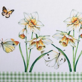 Stredový obrus s potlačou NARCISKY 85 x 85 cm