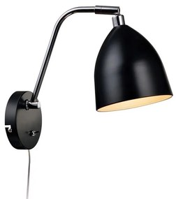 Markslöjd 105027 - Nástenné svietidlo HAMINA 1xE27/40W/230V čierna