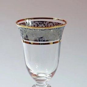 BOHEMIA ANGELA ZLATO-PLATINOVÝ POHÁR 60 ML SADA 6 KS