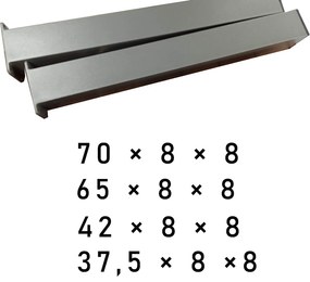 Deokork Hliníkový stôl výškovo nastaviteľný 140x80 cm TITANIUM (2v1)