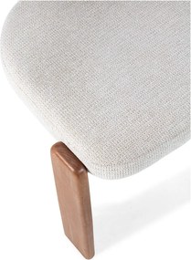 Krémovobiele čalúnené jedálenské stoličky v súprave 2 ks Nadia – MOME