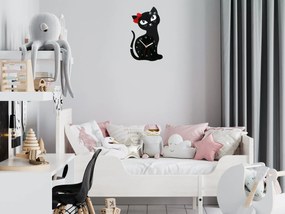 Nástenné hodiny Cat čierne