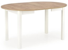 Rozkladací jedálenský stôl RINGO remeselný dub/biely